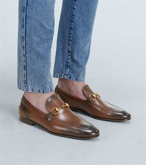 gucci jordaan leather loafer|gucci jordaan loafer men.